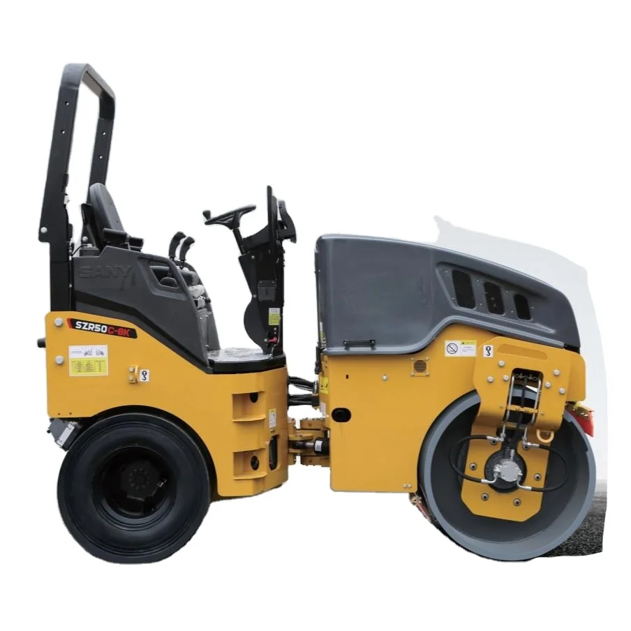 Günstiger Preis 5Ton Small Compactor STR50C-8K In China hergestellter vibrierender Straßenroller