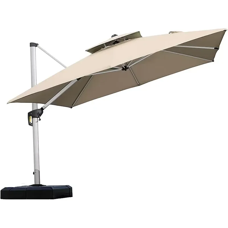 High quality outdoor furniture aluminum waterproof beach garden parasol umbrella