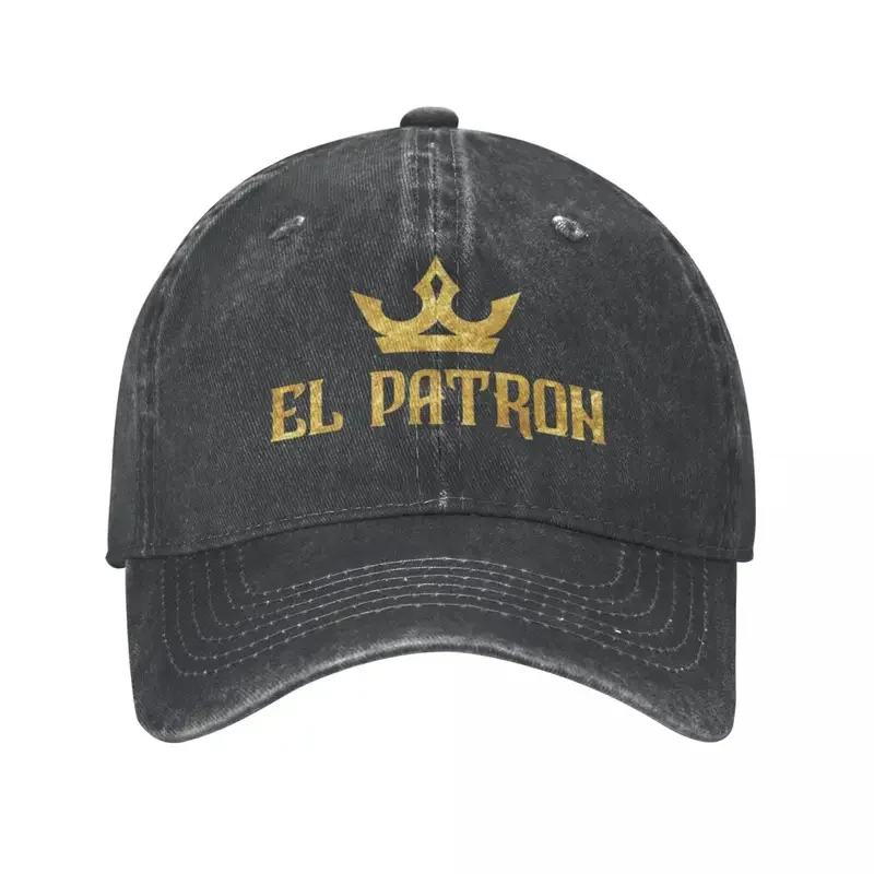 El Patron Denim Cap Gold Desgin Men Adult Custom Logo Hip Hop Hats Summer Funny Outdoor Sport Sunscreen Baseball Caps