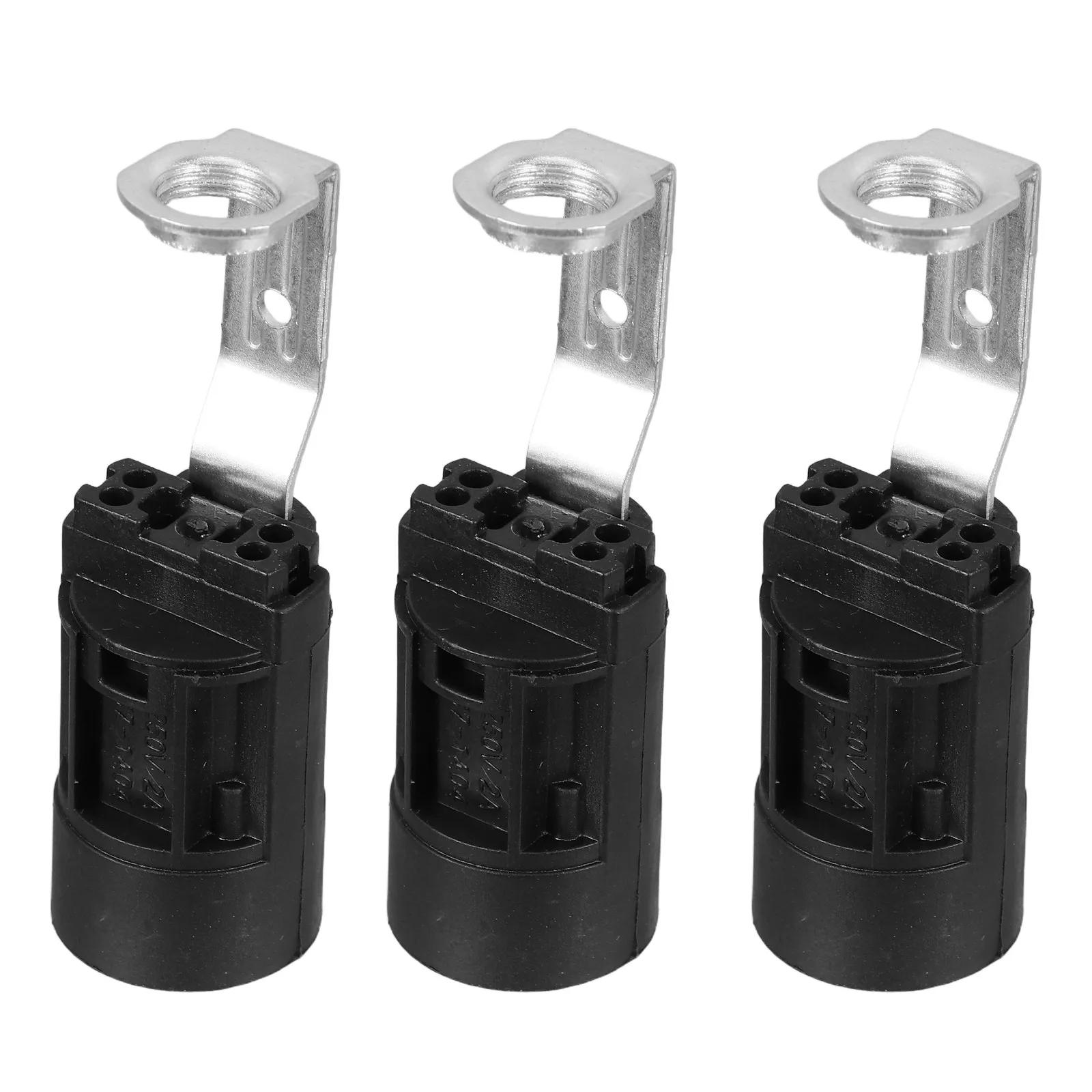 

3Pcs Pipe Light Socket E14 Lamp Holder Vintage Style Bulb Base for Industrial DIY Lighting Decor Home Fixture Parts