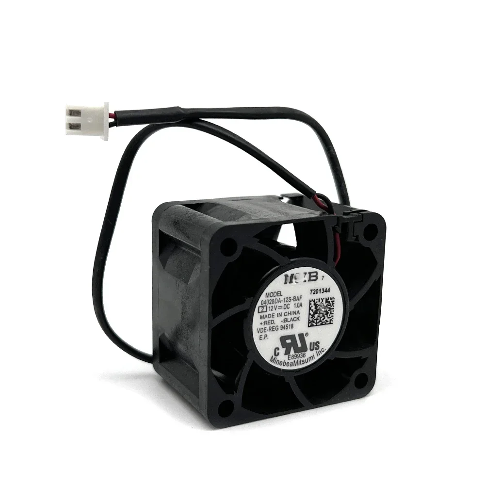 

+New for NMB 04028DA-12S-BAF 04028DA-12S 04028DA 4028 DC12V 1A COOLER 40*40*28MM cooling fan 1U power supply fan