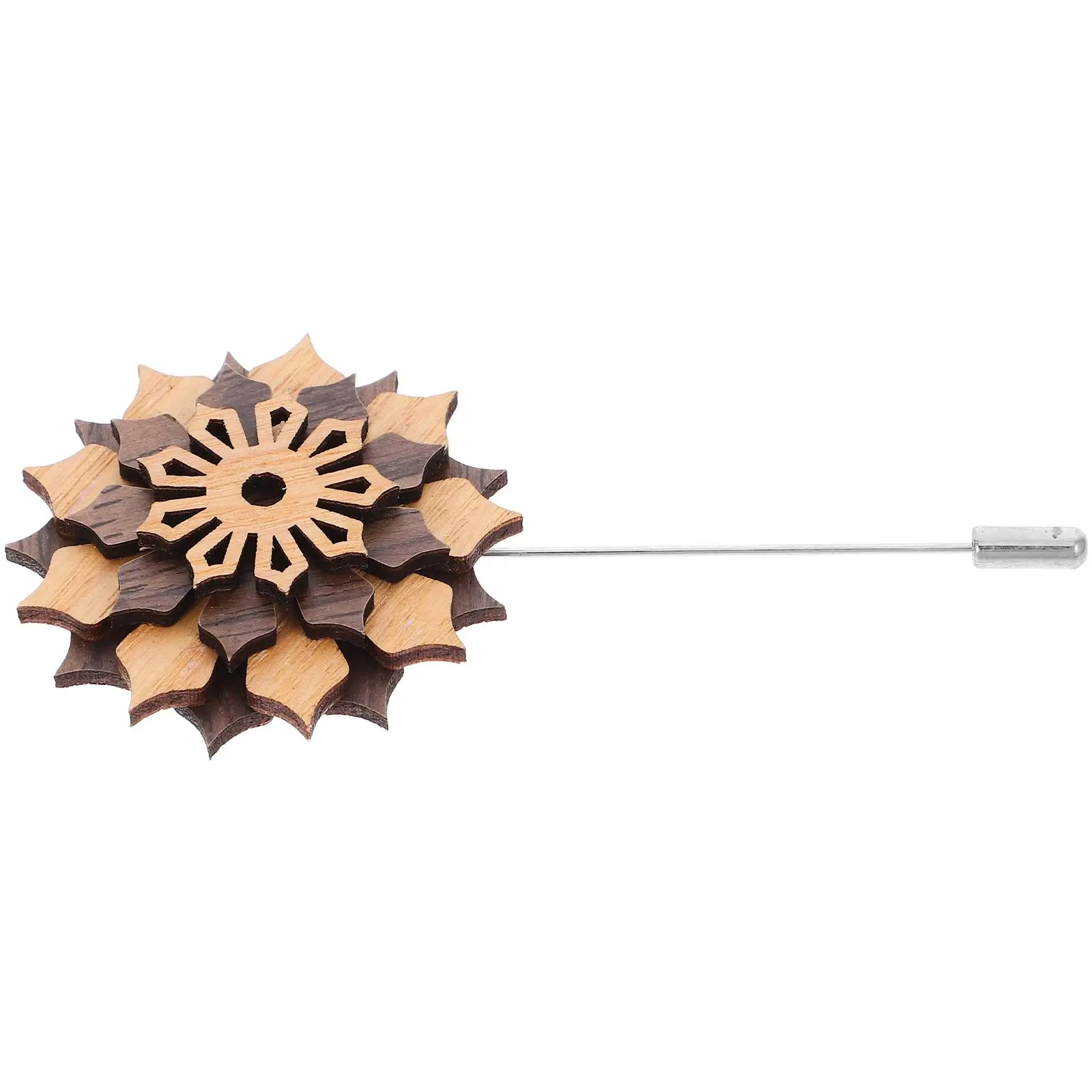 

Pearl Alloy Brooch Boutonniere Pins for Men Suits Wedding Wooden Flowers Lapel Pin Fashion Jewelry Elegant Accessories