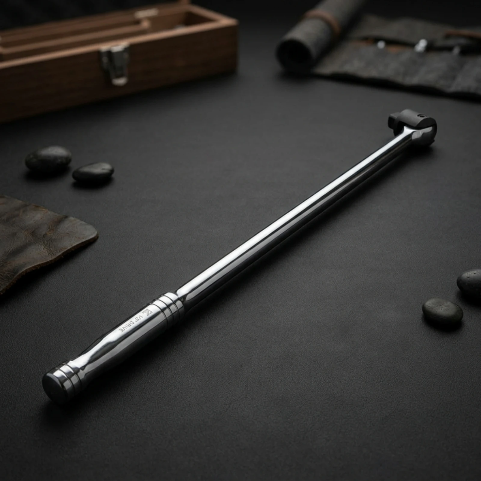 Socket Wrench Extension Bar Long Socket-Style Breaker Bar Extension Wrench Offset Heavy Duty for Mechanics