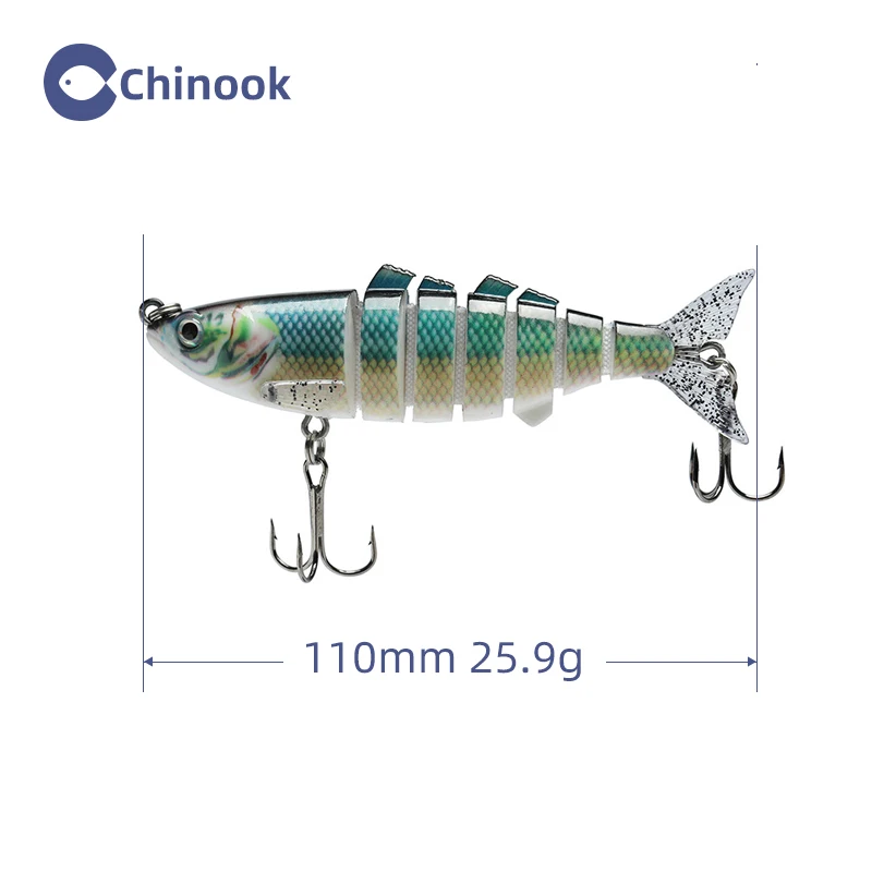 1pcs Jointed Multi Sections Fishing Lure 11cm 25g Wobbler Crankbait Artificial Hard Bait Swimbait Trolling Carp Fishing Tackle