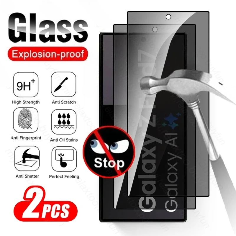 

Для Samsung Galaxy Z Fold7 5G 2 шт. Чехол из закаленного стекла для конфиденциальности на Sumsung Fold 7, противошпионская внешняя защитная пленка для экрана Samsung ZFold7