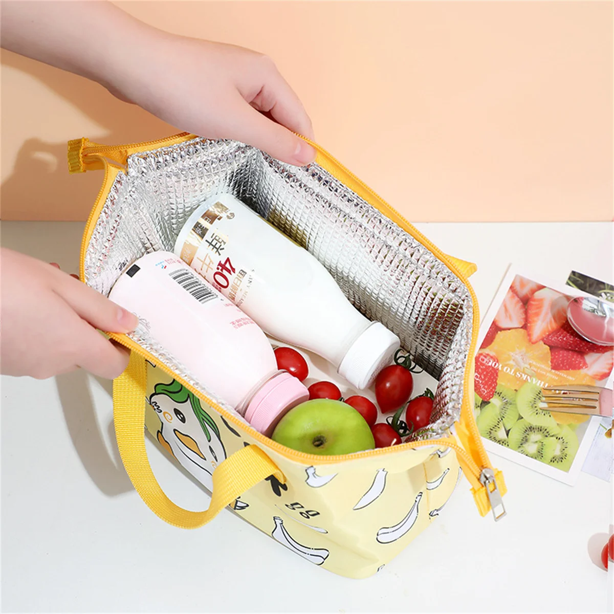 Lunch Bag Bento Bag Cute Japanese Cartoon Lunch Box Insulation Bag