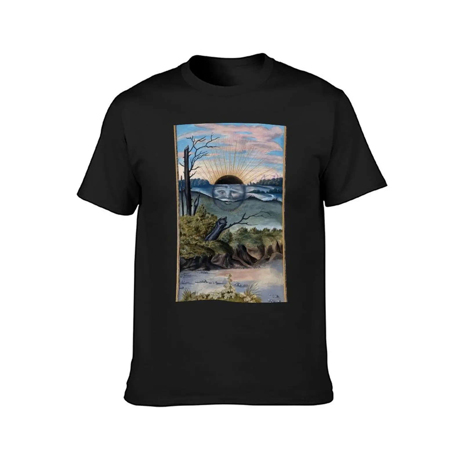 Dark Sun, from Splendor Solis, 16th Century T-Shirt boys whites Short sleeve tee mens vintage t shirts image 2