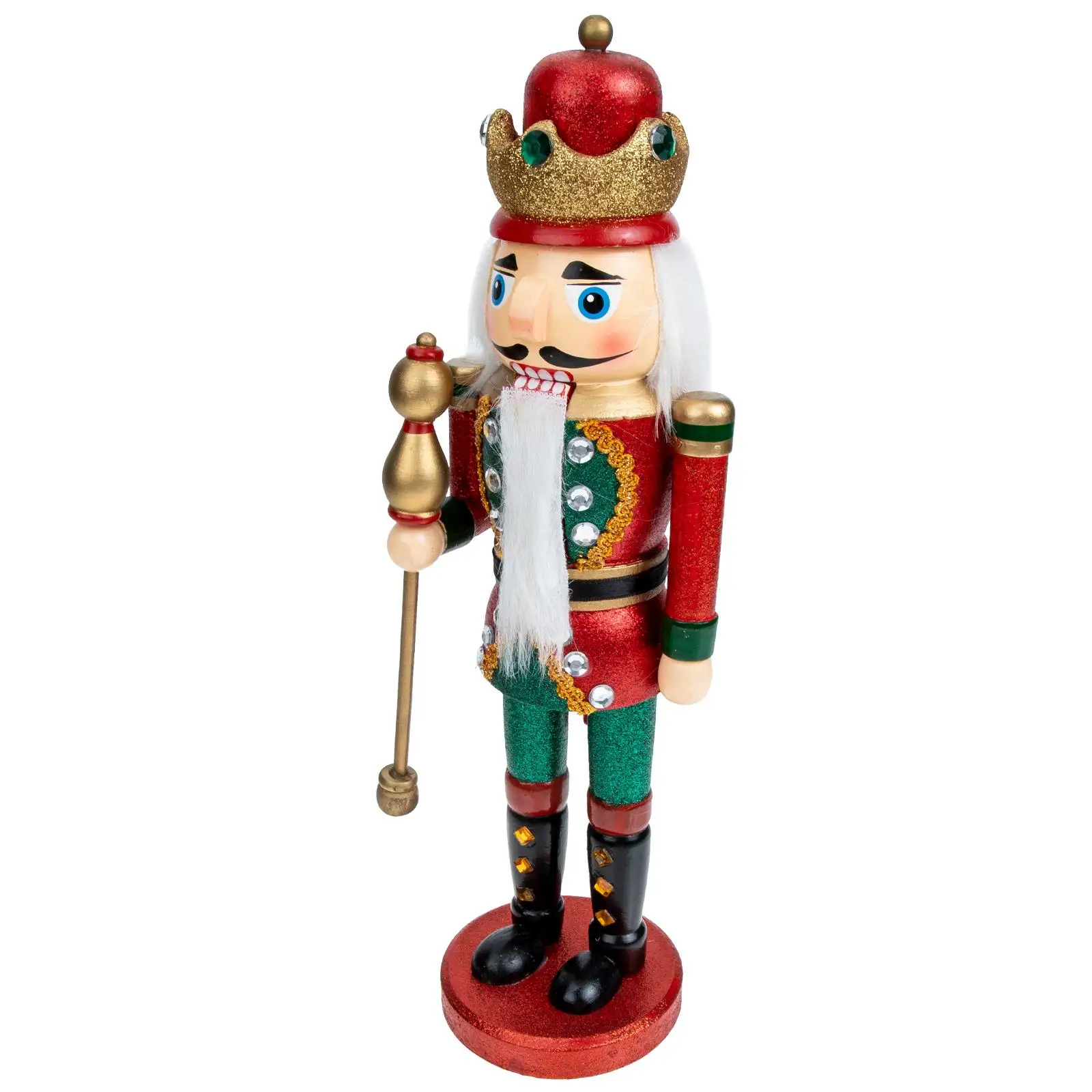 

Nutcracker Soldier Gifts Wooden Figurine Decor Christmas nament Xmas Favors Home Hotel Restaurant Craft Miniature Model