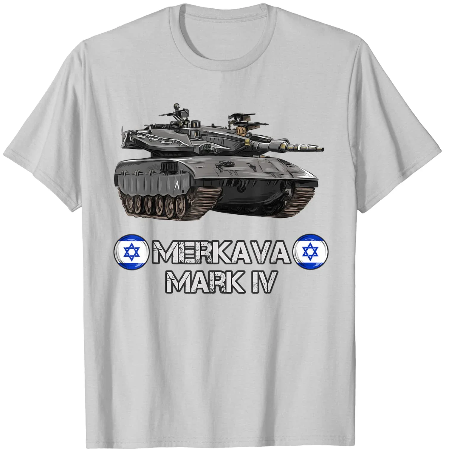 100% Cotton O-Neck Summer Short Sleeve Casual Mens T-shirt  Army IDF Merkava Mark 4 Main Battle Tank T-Shirt  Size S-5XL