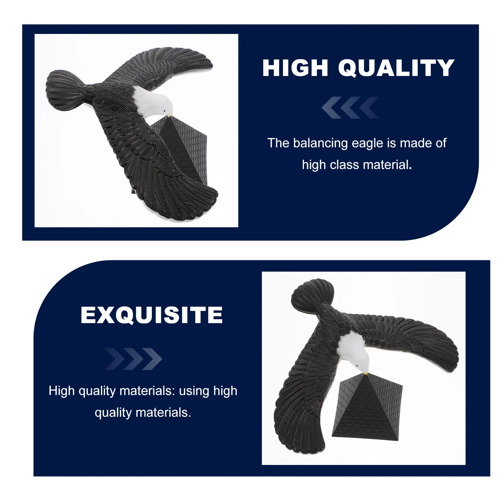 

1 Set Balance Eagle Plastic Educational Gravity Bird for Kids Early Learning Desk Display and Imagination Challenge