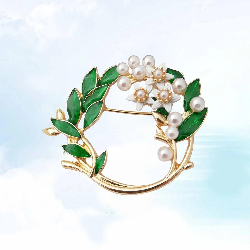 

Brooch Pin Pearl Decorated Jewelry Accessory Women Casual Formal Matching Bag Dress Shirt Hat Scarf Shawl Long Term