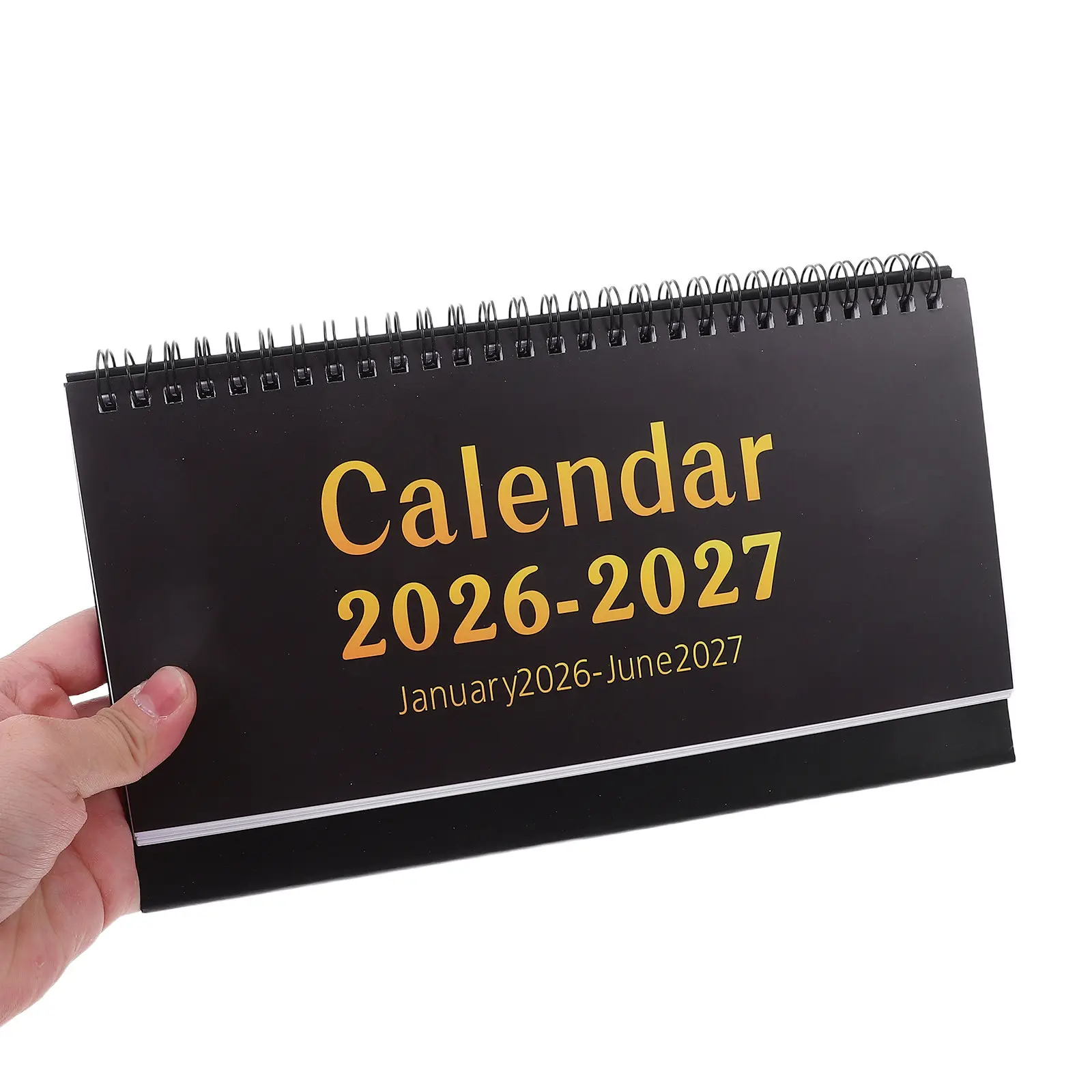 

2026 Small Monthly Desk Calendar Double Wire Flip Planner Aesthetic Standing Desktop Calendar for Office Home Classroom Memo