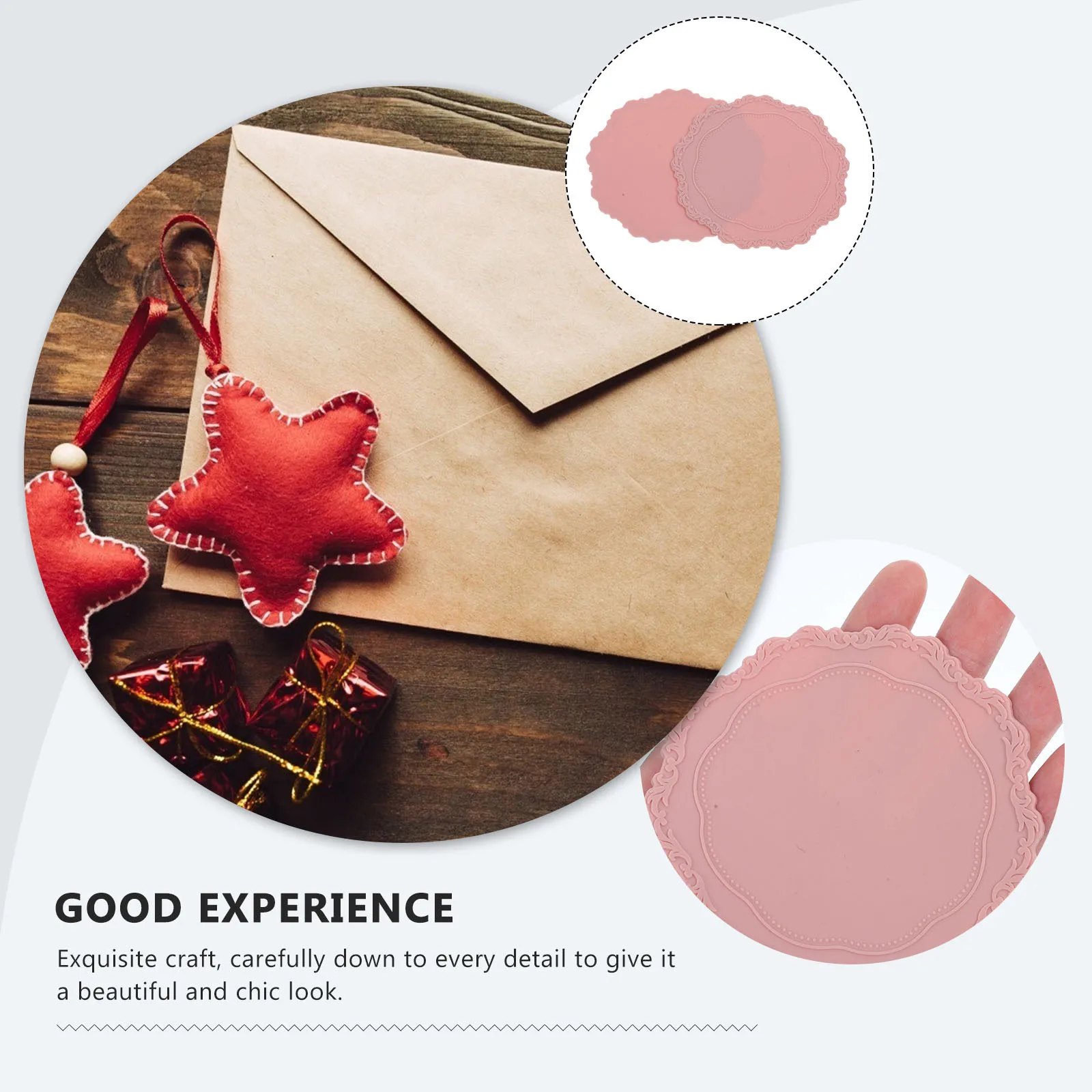 

2pcs Silicone Pads Heat Resistant Mat For Envelope Sealing Reusable Wax Seal Stamp Pad Seal Wax Plate Mat Home Supply