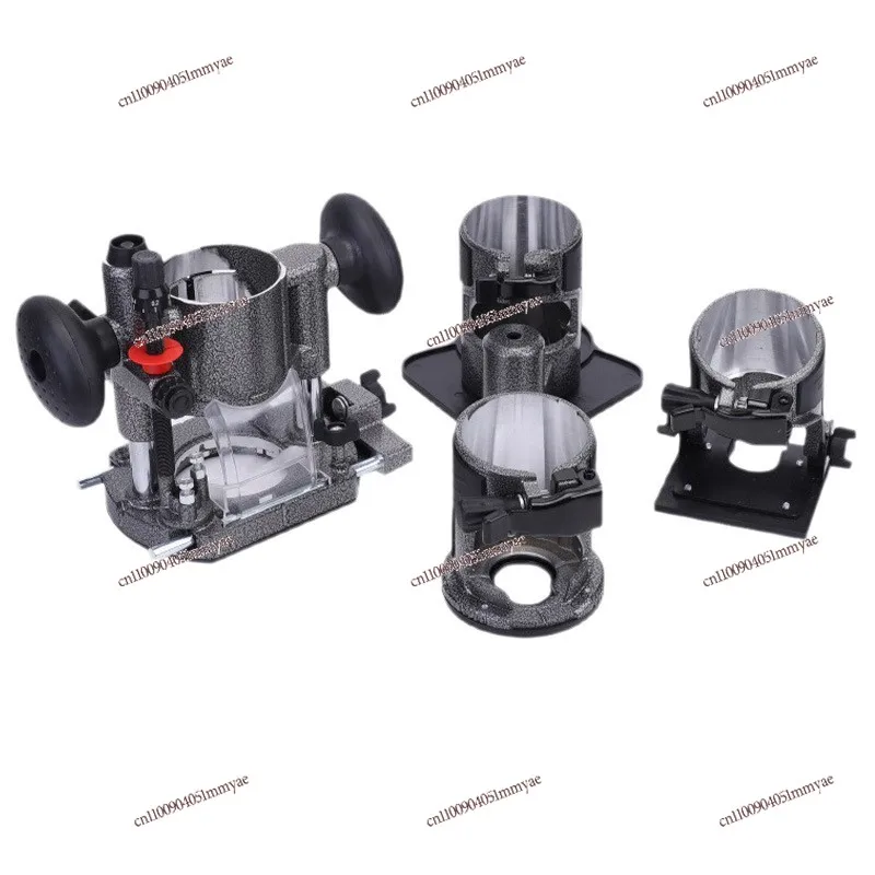 

Universal Aluminum Alloy Trimmer Base Adjustable Metal Slotting Machine Shroud Shell Woodworking Power Tool Accessories