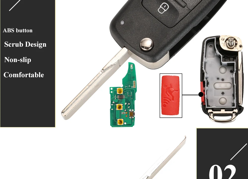 315 MHz 5K 0837202 AE/A/R Funkschlüssel für VW Jetta CADDY EOS GTI Golf Passat Tiguan Touran Beetle Transporter Multivan Caravelle – Detail 6