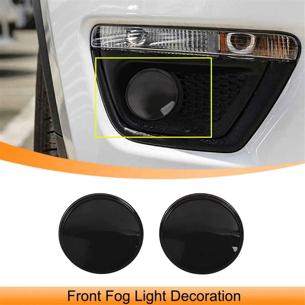 

Передний бампер автомобиля, противотуманная фара, декоративная накладка, наклейка для Jeep Compass 2017-2020, внешние аксессуары