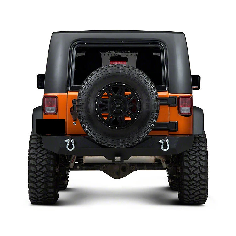 

4x4 offroad New design Auto parts black steel rear bumper for Jeep Wrangler JK