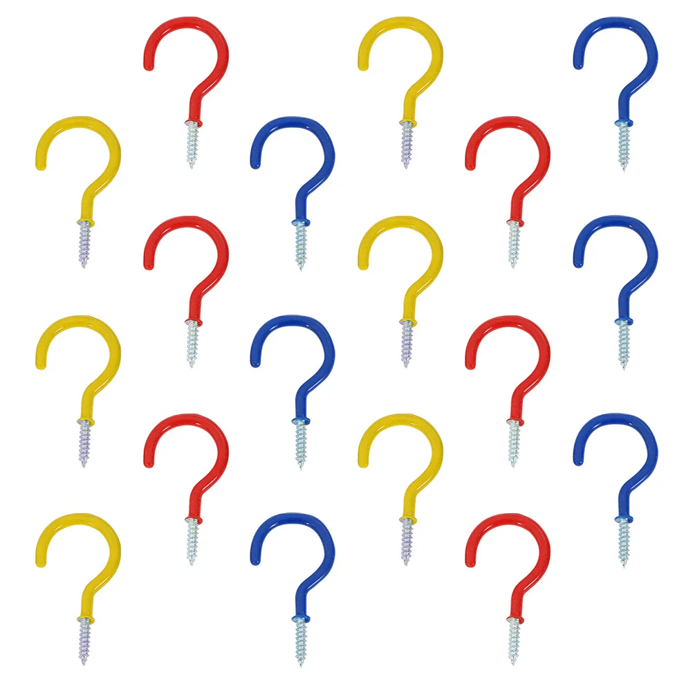 

24Pcs Heavy Duty Alloy Ceiling Hooks Screw-in Cup Hooks for Plant Baskets Wall Mount Hanging Decorations Living Room Garden