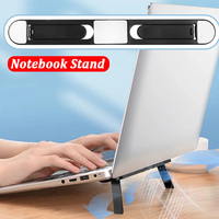 Invisible Folding Laptop Stand Notebook Computer Kickstands Self Adhesive Tablet Bracket Lifting Cooling Holder for MacBook Pro