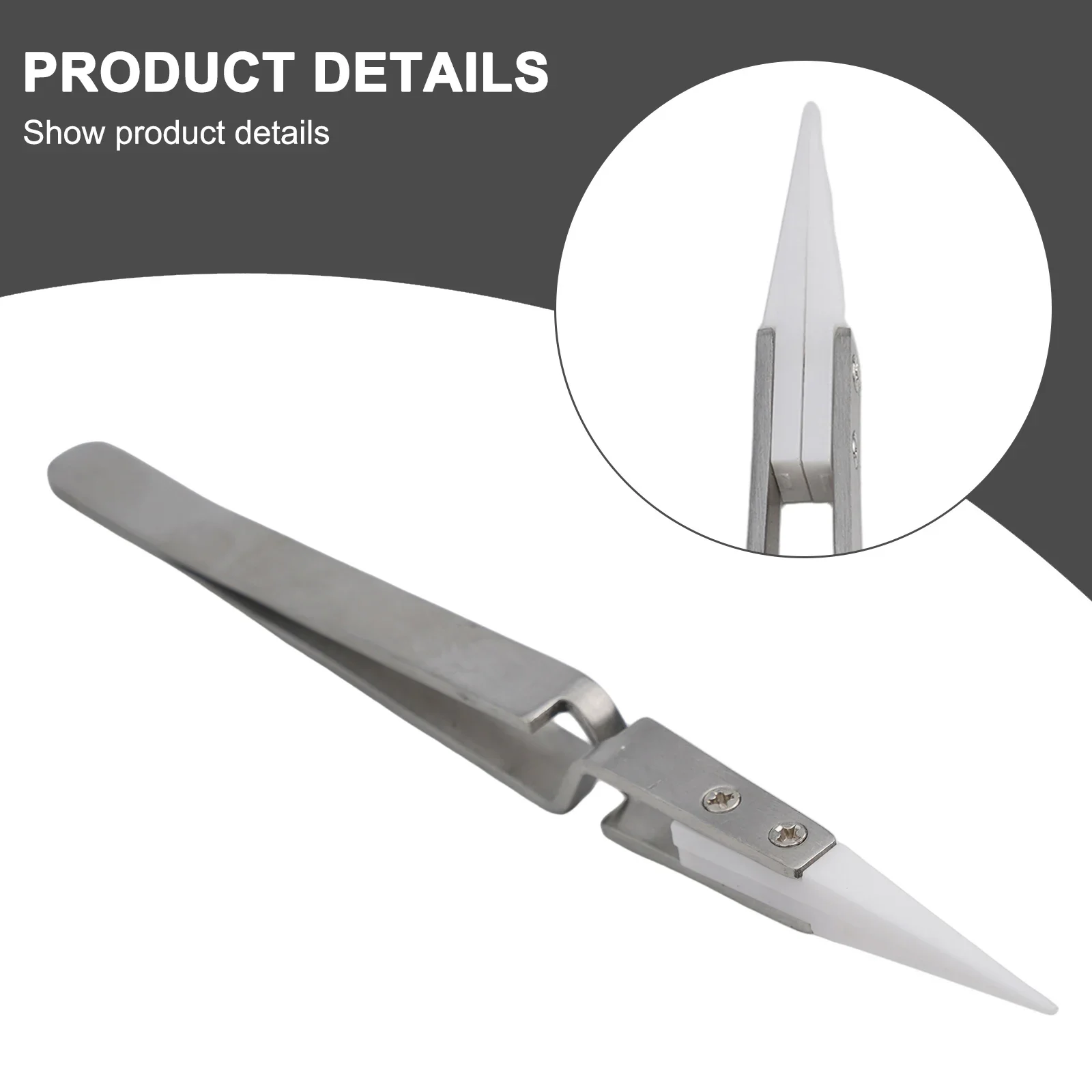 

For Crafts Precision Machinery Stainless Steel Anti Static Anti-magnetic Industrial Metal Pointed/elbow Rust-proof