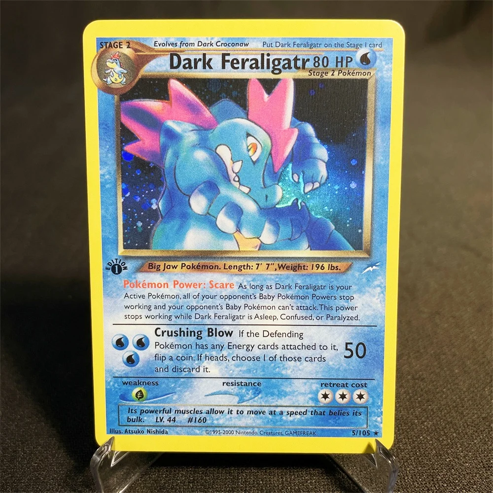 Pokémon Foil Flash Cards, Neo Destiny Series, Billy Bi, Dark Matphan Light, Flareon Collection Cards, Model Toy Gifts, Proxy Card