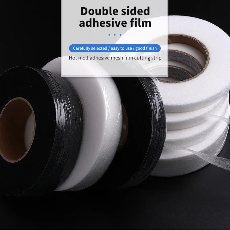 DIY Sewing Kit: Double-Sided Adhesive Mesh Film with Non-Woven Lining for Ironing Hems & Clothing Accessories