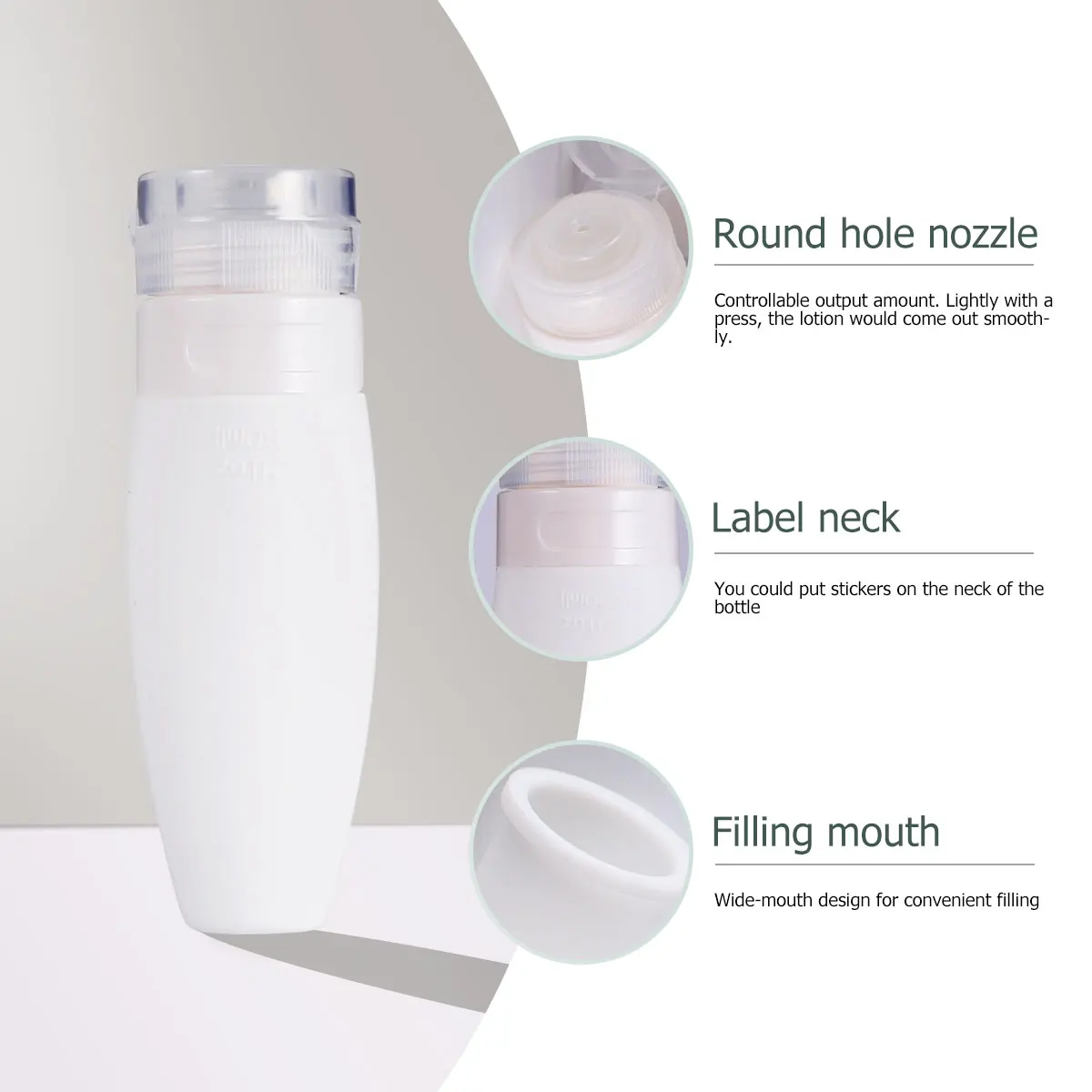 

4 Pcs Bottled Cosmetics Travel Portable Toiletry Bottles Storage Holder Simple Sub Containers for Toiletries