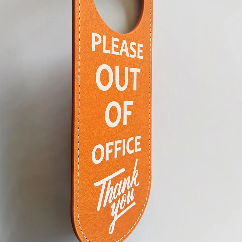 

2pcs Pu Hanger Double Sided Office Meeting Room Privacy Busy In Meeting Knob Decor Conference Hotel Use Status Sign For