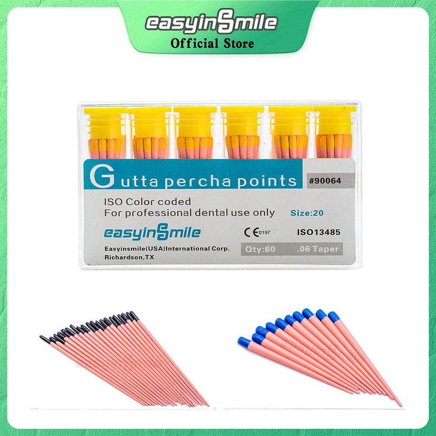 1Box Dental Absorbent Paper Points 02 04 06 Dentistry Guttahanger Paper Tip PP/GP Material dentel Endodoncia