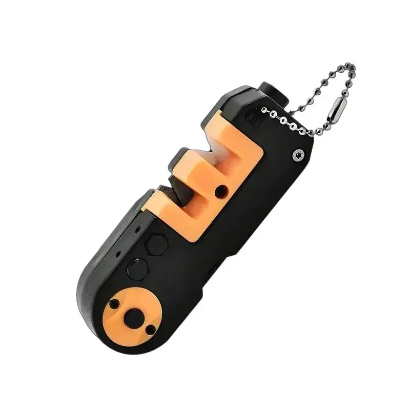 6-In-1 Pocket Sharpener Portable Sharpening Tool Cut Sharpener Foldable Outdoor Supplies Survival Tool With Light For Camping &