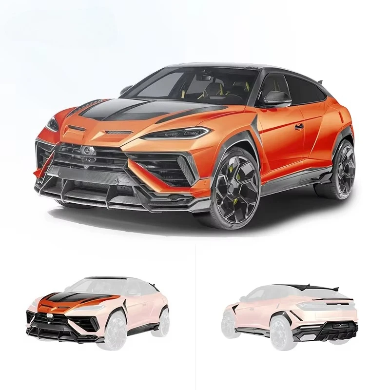 Customize Carbon Fiber Front Bumper Engine Hoods Rear Diffuser Rear Spoiler for Lamborghini URUS SE Upgrade TOP Style Body Kit