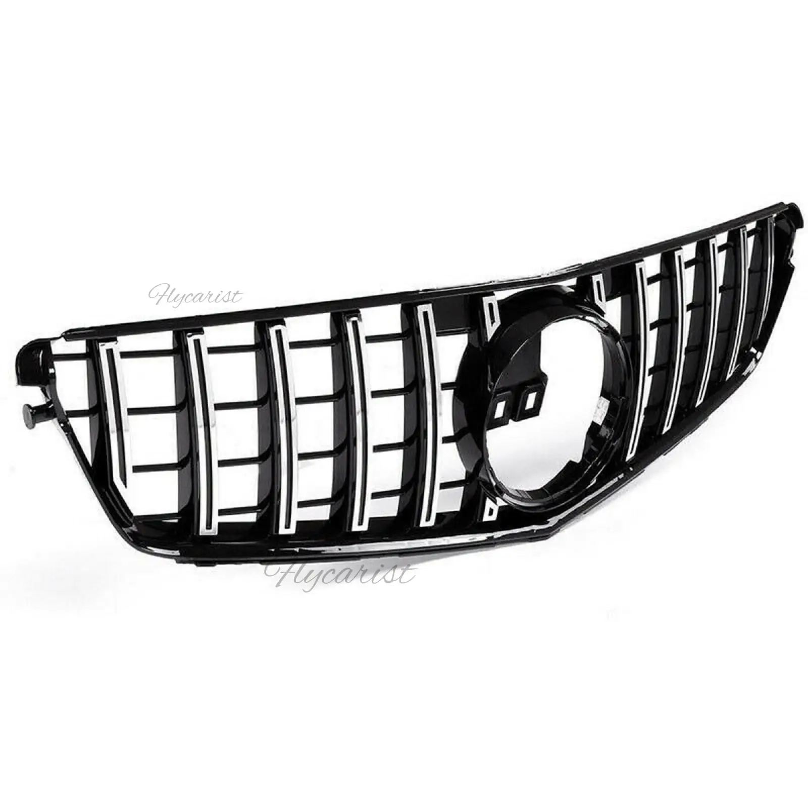 Para Mercedes Benz Clase C W204 2008-2014 GT R C180 200 Plata 1x parachoques de rejilla delantera