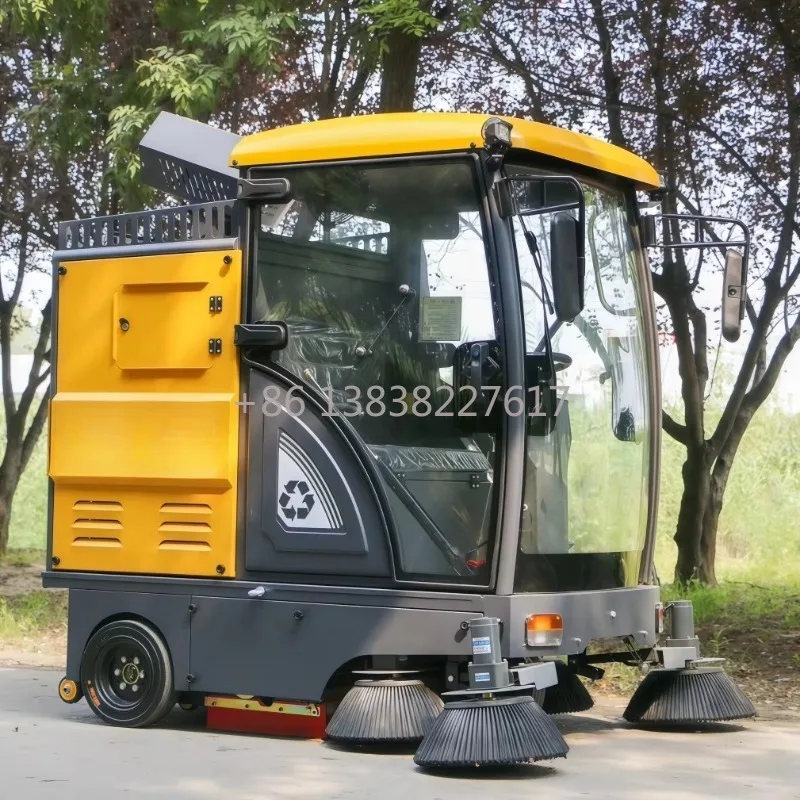 Electric Road Street Sweeper Manufacturer Industrial Floor Sweeper Wear-resistant High Density Nylon Side Brush