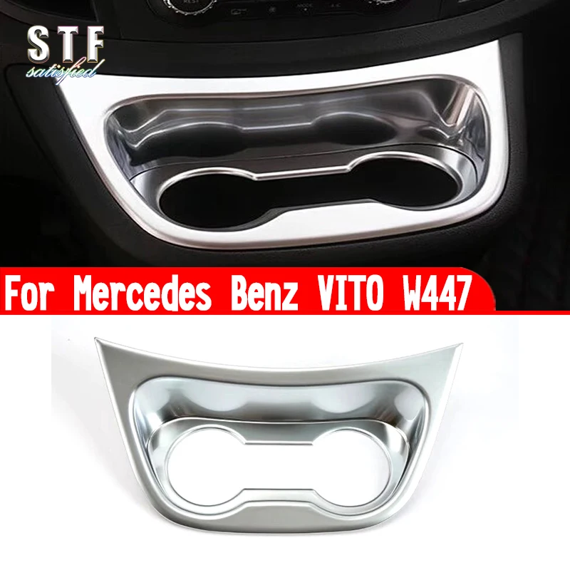 

For Mercedes Benz VITO W447 2016-2021 Car Accessories Interior Cup Holder Cover Trim Molding Decoration Stickers