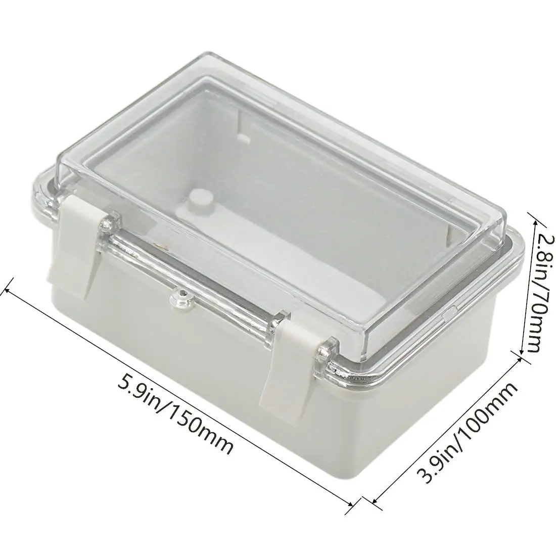 Junction Box ABS Plastic Dustproof Waterproof IP65 Electrical Boxes Hinged Shell Outdoor Universal Project Enclosure cable gland