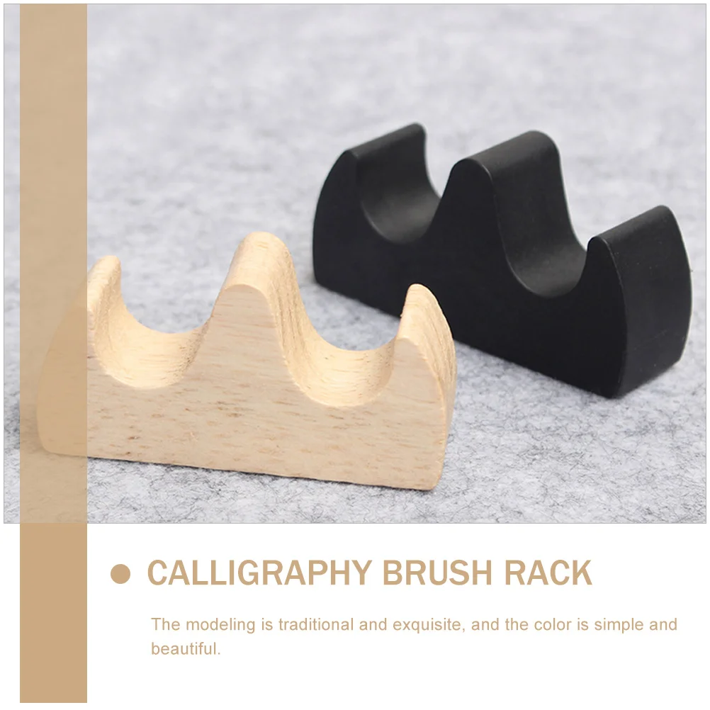 12 Pcs Brush Holder Pen Holders Painting Desktop Writing Rack Rest Plastic Chinese Calligraphy Stand