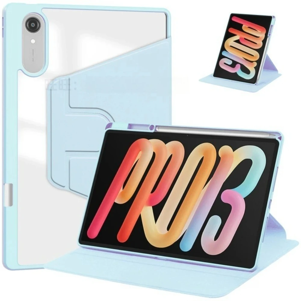 

Чехол для планшета Lenovo Idea Tab Pro Gen 2 2026 (TB390FU) с поворотом на 360 градусов, акриловая задняя крышка для Xiaoxin Pad Pro GT 13 дюймов TB378FC