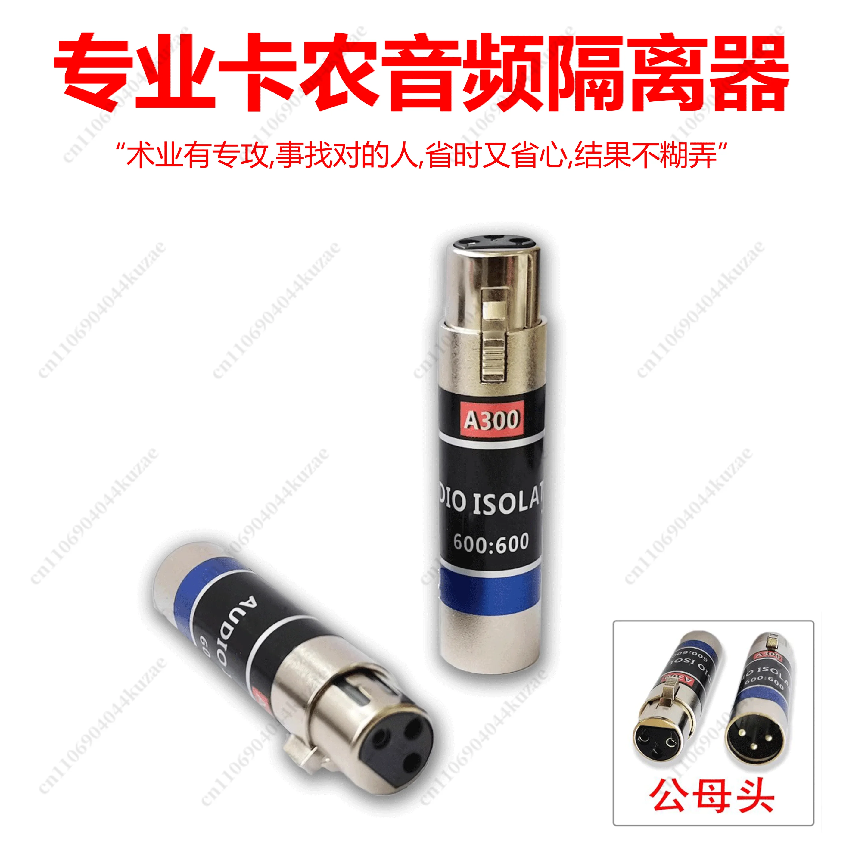 Professional Audio Isolator, Canon Interface Ground Loop Noise Eliminator Anti-interference Filter A200 A300