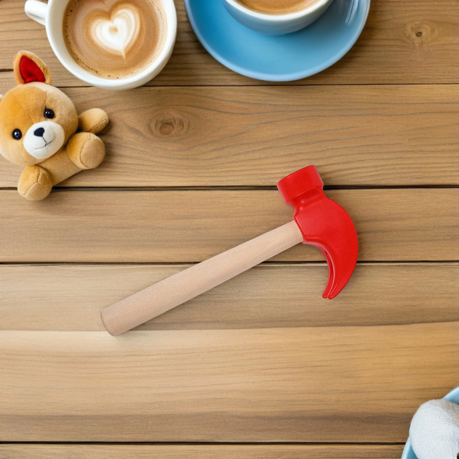 6Pcs Mini Wood Hammer for Kids Realistic Design Pounding Play Mallet Toddler Safe Pretend Construction Tool Learning