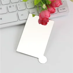 스테인레스 스틸 휴대용 여행 비산 방지 화장품 거울, 메이크업 거울, 휴대 슬리브 카드, 깨지지 않는 선물 거울