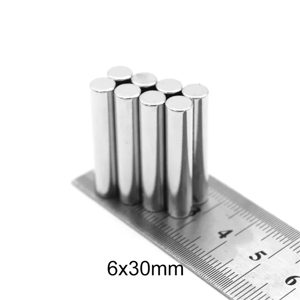 

Сильный цилиндрический магнит толщиной 6x30 мм, круглый магнит 6 мм * 30 мм, 6x30 мм для домашнего холодильника, офиса, DIY 6*30 мм