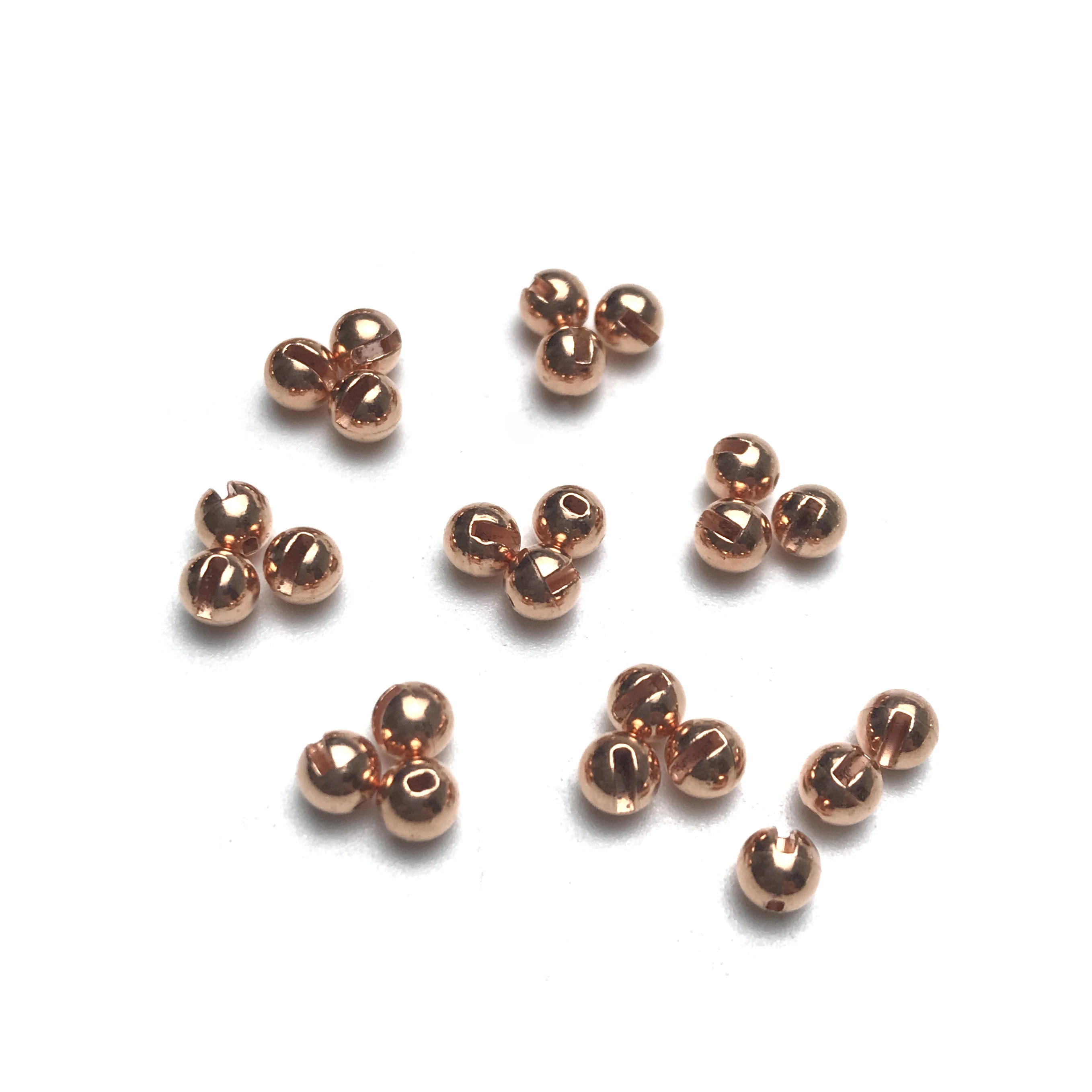 Cuentas ranuradas de bronce para atado de moscas ninfa - Varias tallas - imagen 3