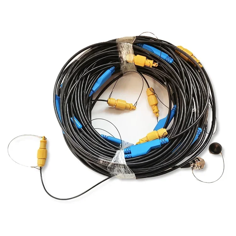 

12 Seismic Cable With 12 Pcs Amphib-IV Geophone Connector/seismic Refraction Cable