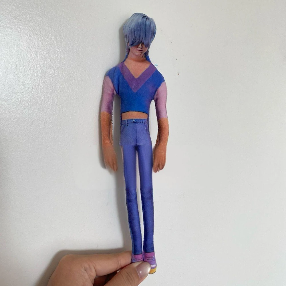 Movie Kpop Demon Hunters Saja Boys Cosplay Doll Abstract Joint Twistable Figure Plush Stuffed Cotton Dolls Room Decoration