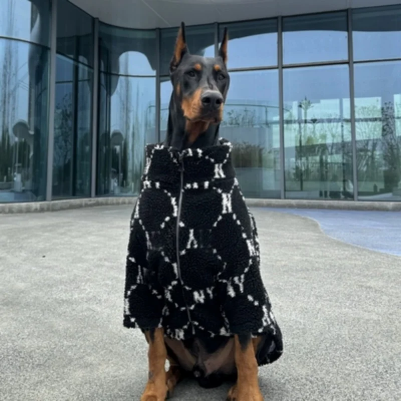 Dubin Fashion Brand Large Dog Clothes Winter Warm Clothes Dog De Shepherd Lamb Wool Cotton Clothes Big Dog Clothes