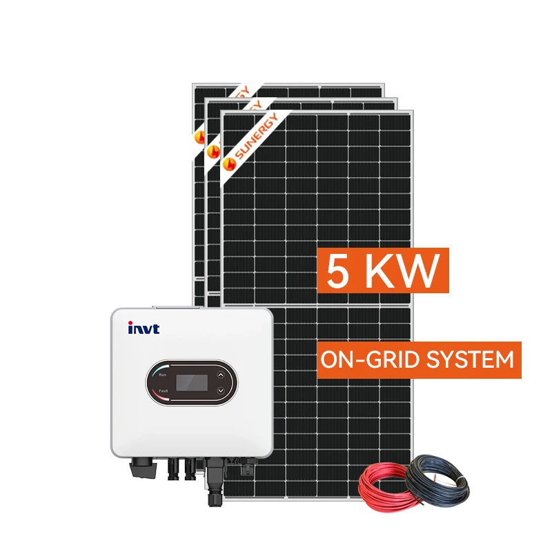 Grid Tie Solar Power System Photovoltaic Power Station Solar Grid-Tied Setup with Net Metering