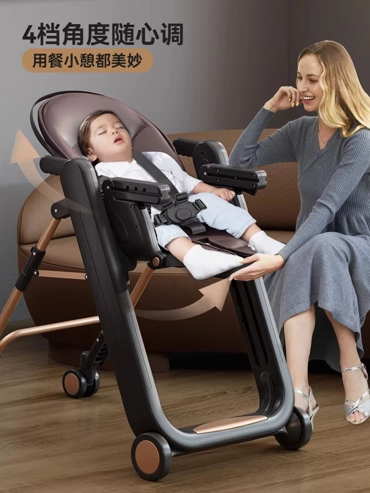 Baby Dining Chair, Children's Dining Table Chair, Baby Multi-functional Foldable Eating Chair, Learning To Sit At Home