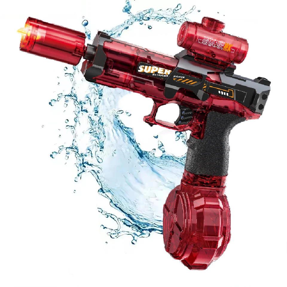 Elektrische Wasserpistole Spielzeug mit LED-Licht emittierende automatische Sensor Lichter Wasserpistole Sommer Outdoor Strand Pool Spielzeug für Kinder