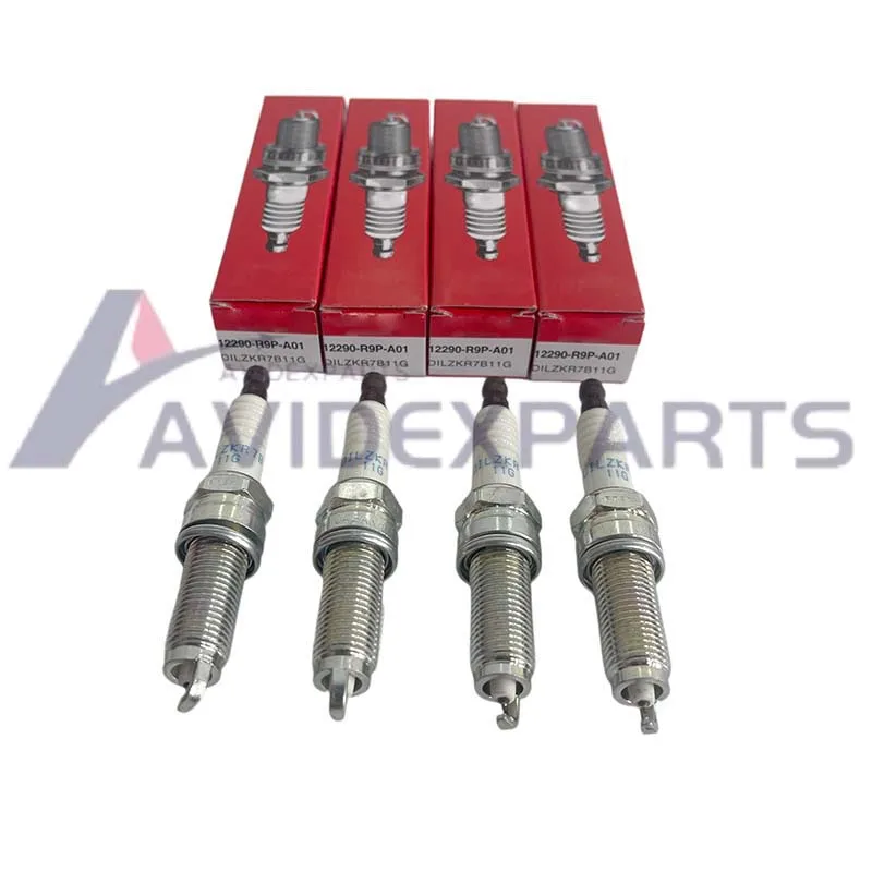 

4pcs 12290-R9P-A01 is suitable For Honda spark plug DILZKR7B11G12 * 29 dual pin