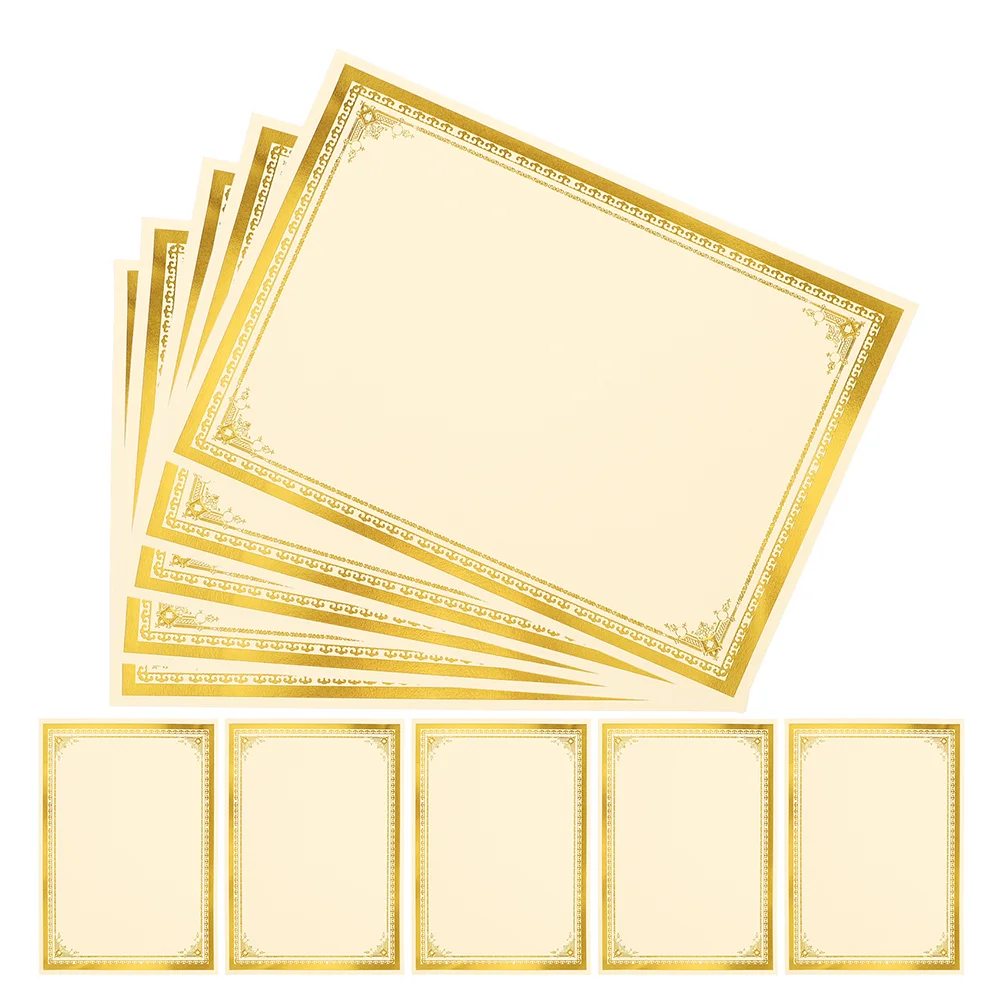 

35 Pcs Honor Certificate Printable Paper Fancy Blank Papers for Printing Diploma
